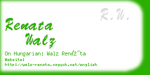 renata walz business card